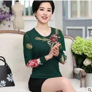 Phụ Nữ Bán Chạy In T-shirt Dài Tay Thiết Kế Thời Trang Mới Mùa Xuân Áo