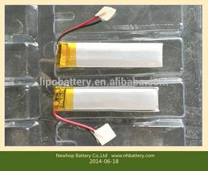 Kleine lithium polymer akku <span class=keywords><strong>3</strong></span>,7 v mit 250 mah 502030 für bluetooth-headsets - Product Image 3