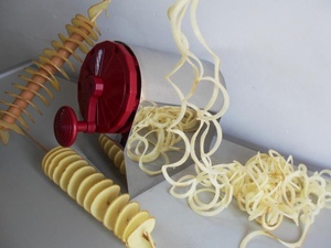 Cortador <span class=keywords><strong>de</strong></span> Patatas en Espiral <span class=keywords><strong>Manual</strong></span> <span class=keywords><strong>de</strong></span> Acero Inoxidable con Gran Capacidad para Patatas <span class=keywords><strong>Fritas</strong></span>, Fácil <span class=keywords><strong>de</strong></span> Usar, Nuevo - Product Image 4