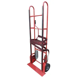 loading heavy duty stair climbing Fridge and Furniture moving Hand Trolley with winch