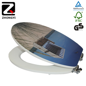 MDF bisagra <span class=keywords><strong>wc</strong></span> tapa del inodoro <span class=keywords><strong>de</strong></span> color - Product Image 1