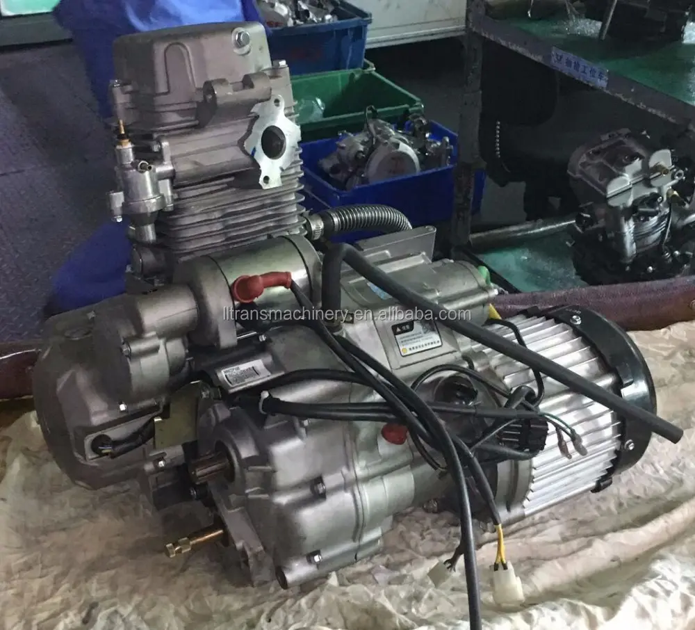 Moteur hybride 150cc + moteur 1500w e