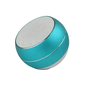 Yeni renkli küçük yuvarlak mini taşınabilir kablosuz bluetooth hoparlör fm radyo ile