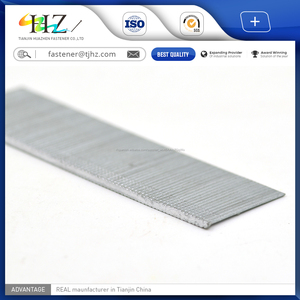 Galvanzied alambre y cinta de acero recubierto de alta calidad ST clavos brad uñas - Product Image 2