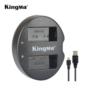 KingMa ที่ชาร์จ USB คู่สำหรับ Fujifilm NP-W126 NP-W126S,Fujifilm <span class=keywords><strong>FinePix</strong></span> X-Pro1 X-Pro2 HS30EXR HS33EXR HS35EXR HS50EXR X-A1 - Product Image 2