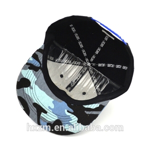 3D embroidered flat bill cap snap back hat with brim custom - Product Image 4