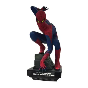 Figura de acción Artificial de tamaño real, estatua de Spiderman
