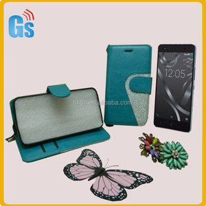 Billeteras Ladies para su solapa del teléfono del tirón de la Pu para <span class=keywords><strong>Bq</strong></span> Aquaris <span class=keywords><strong>X5</strong></span> - Product Image 1