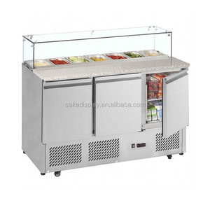 Réfrigérateur de présentation pour bar à salades / Table de préparation de pizzas - Product Image 2