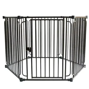 Options Ideal Large Space Square Heavy Duty Metal Iron Tube Deluxe Dog Exercise Play Pen For Sale