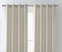 XXC Cortinas Jacquard de Alta Calidad, Diseños Suaves y Económicos, 100% Poliéster, Tela Jacquard para Cortinas, Cuerda de Cuentas, Ojal para Ventana, 160gsm