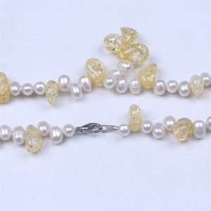 Moda barata ámbar Báltico dentición collar de joyería de perlas - Product Image 4