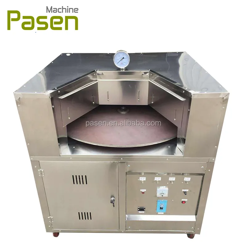 Gas verwarming sesamzaad taart machine/Gas brood baker/Pita brood bakkerij apparatuur