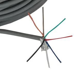 Awm ul2464 2C 3C 4C 20awg 24awg 26awg çok çekirdekli esnek pvc kaplı telli AL folyo kalkanı kablosu