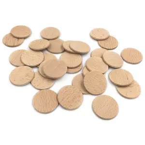 1.5" wooden circles round discs wood rounds coins circles wooden token