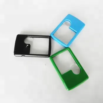 85*55mm 3x Credit Card Shape Pocket Magnifier LED Light Magnifying Glass for Promotion