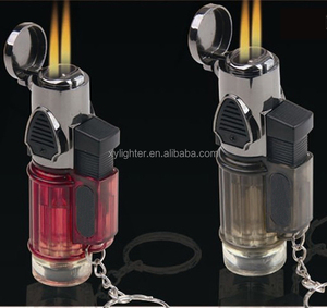 Xy011105 Acrylic Xách Tay <span class=keywords><strong>Mini</strong></span> Ngọn Lửa Đôi Thuốc Lá Cigar <span class=keywords><strong>Torch</strong></span> Nhựa Nhẹ Hơn Mới Lạ Du Lịch Kẽm Hợp Kim Và Nhựa Acrylic - Product Image 2