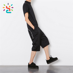 Tuta Intera con Zip Posteriore per <span class=keywords><strong>Uomo</strong></span>, Pigiama Sportivo Nero, Promozione - Product Image 3