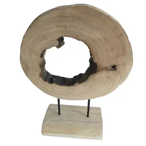Amazonwooden Landscape Sculptures/Factory Supplies Cheap Price Rustic Wood Crafts for desktop decoration