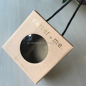 الذهب احباط براون كرافت ورقة الناي فارغة صناديق حذاء طفل مع مقبض حبل - Product Image 3