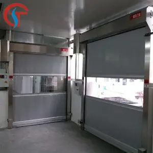 Pvc Roll Up Door Warehouse Safety Pvc Automatic Fast PVC Rolling Shutter Door