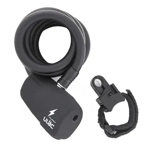 ULAC Thiết Kế Mới Cáp Xe Đạp Khóa 110dB Loud MTB Road Bike Báo Động Khóa Cáp