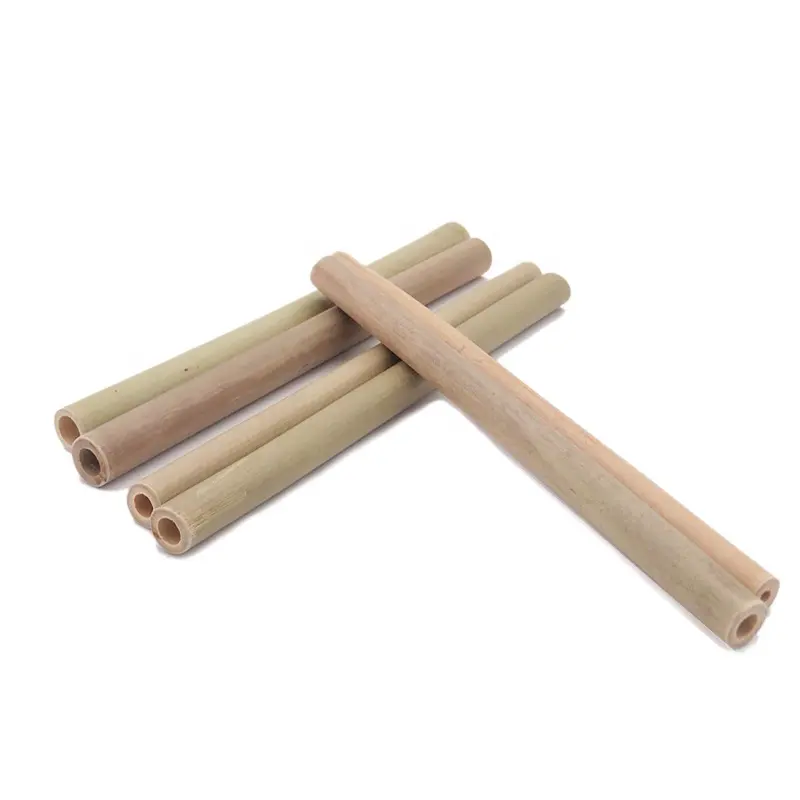 Small bamboo straw bamboo tube for drinking with customized logo