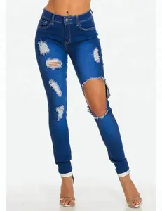 Reale lupo jeans produttore blu jeans strappati levanta cola