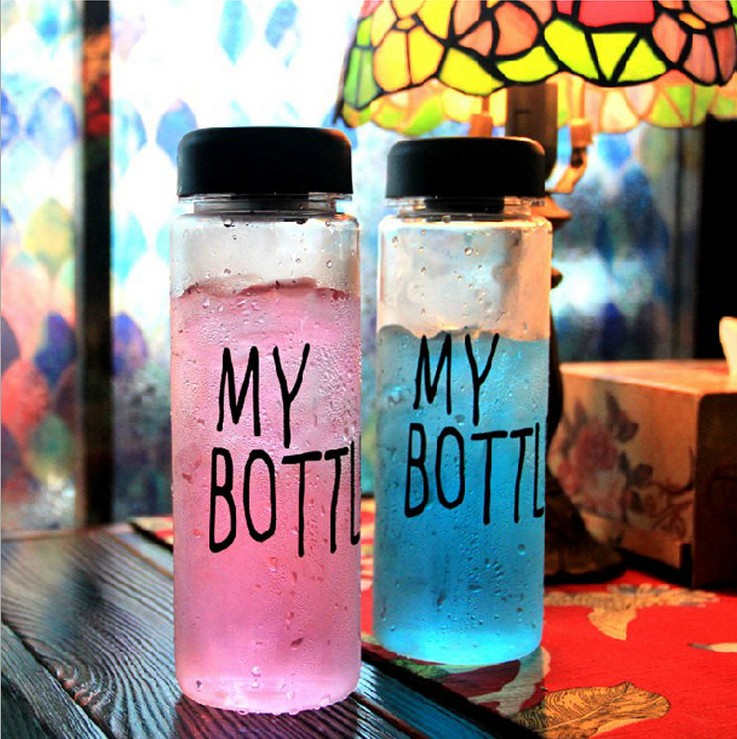 430ml Top Seller Borosilicate Glass Sport My Bottle Water Bottle With Plastic Lid