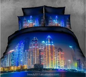 2017 nuovo Design elegante cotone fiore lenzuolo stampa colorato magico di alta qualità 3d copriletto set lenzuolo BS34 - Product Image 1