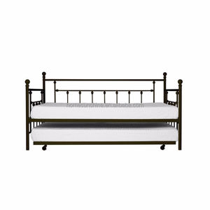 Easy — lit de jour en métal avec caddie, lit traditionnel en Bronze enroulé, couchage de chambre à coucher - Product Image 2
