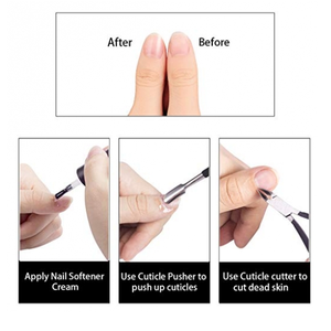 <strong>Cuticle</strong> <strong>Trimmer</strong> with <strong>Cuticle</strong> Pusher Tool Set <strong>Cuticle</strong> Nipper Stainless Steel,stainless Steel Finger Nail Cutting 7-35 Days RIMEI - Product Image 6