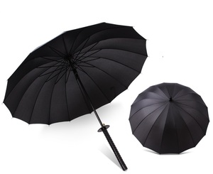 Samurai espada mango <span class=keywords><strong>Katana</strong></span> paraguas promoción 8K/16K/24K samurái japonés espada Paraguas sol lluvia mango largo <span class=keywords><strong>Katana</strong></span> paraguas - Product Image 2