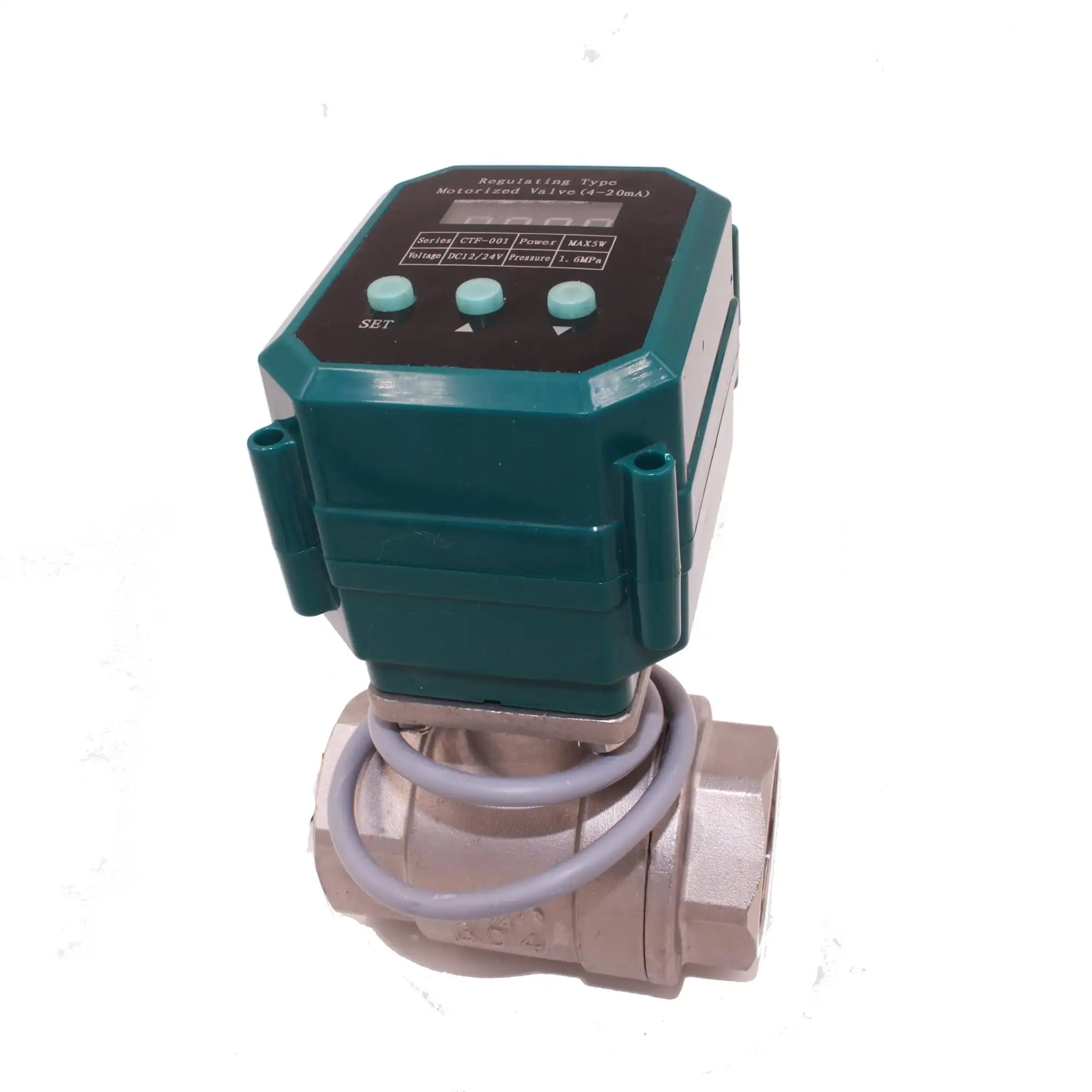 Modulación Flow0-100 % 4-20mA, Control eléctrico, actuador lineal, válvula de bola proporcional para agua 12v 24v