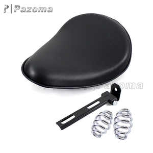 Siège auto universel en cuir artificiel personnalisé, pour moto, 1 pièce, montage à ressort, en <span class=keywords><strong>Solo</strong></span>, pour <span class=keywords><strong>Sportster</strong></span>, Bobber Chopper - Product Image 4