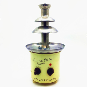 Ensemble en cascade de fontaine à <span class=keywords><strong>fondue</strong></span> au chocolat professionnelle commerciale à 3 niveaux avec <span class=keywords><strong>tour</strong></span> en acier inoxydable - Product Image 3