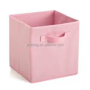 13 inch cosmetic colorful large foldable fabric cubby storage bins