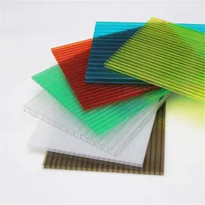 8mm Eco-Friendly Anti UV Colored Multiwall Polycarbonate Hollow Sheet