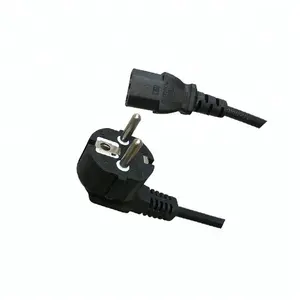 High Quality European 1m 2m 3m 10A 250v 3 Pin AC Power Cord Plug