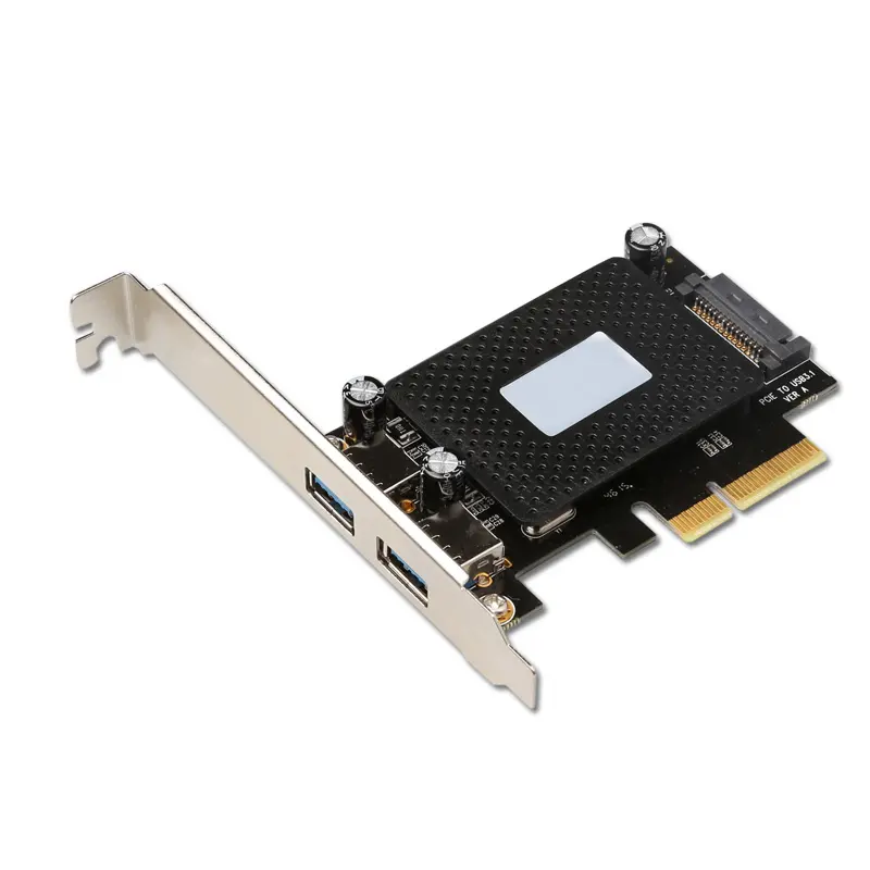 Diewu USB3.1 genişleme kartı ASM1142 çip <span class=keywords><strong>PCI</strong></span> Ekspres kart 2 USB3.1 yükseltici kart