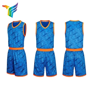 Sales Leader; breathable blue basketball jersey and basketball jersey shorts made in China - Product Image 1
