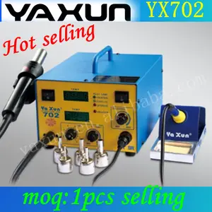 Moq 1pcs 220v or 110v yaxun yx702 smd rework pcs 220v v yaxun yx702 smd bga 220v 110v 2 in 270w yx 702 station and soldring iron