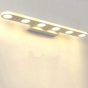 <span class=keywords><strong>Miroir</strong></span> de salle de bain mural avec éclairage <span class=keywords><strong>LED</strong></span> IP44, éclairage blanc chaud pour toilettes et lavabo - Product Image 3
