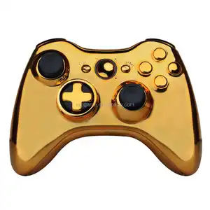 Coque de protection complète, couleur or ou argent, pour manette Microsoft Xbox 360, boîtier pour contrôleur sans fil