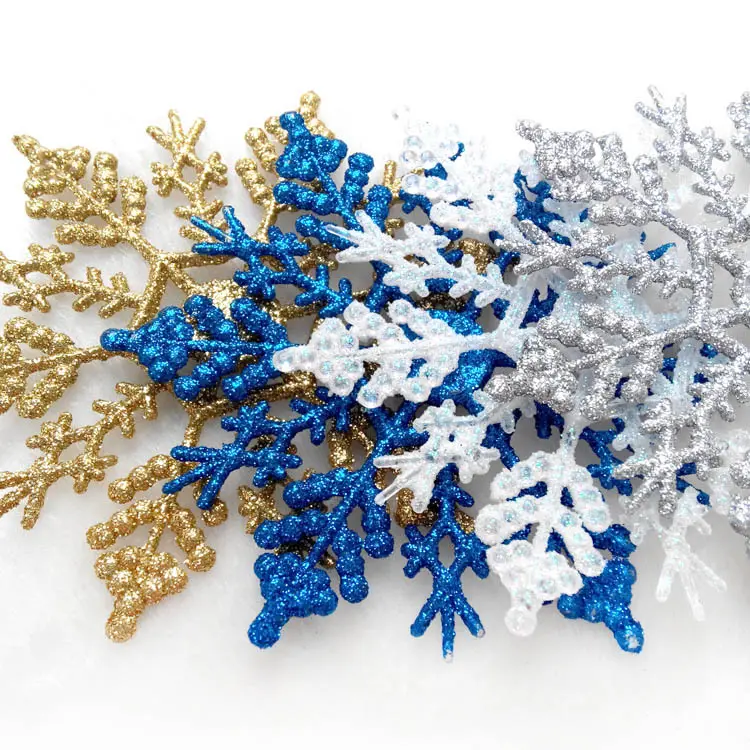 Hot Christmas ornaments pendant, Christmas decorations 10CM plastic snowflakes, Christmas tree decoration