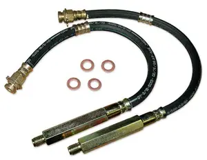 1965-70 MUSTANG, FRONT REPLACEMENT HYDRAULIC BRAKE HOSE, DISC BRAKES (EACH)