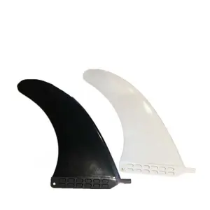 6.5"sup fin plastic material fins white color or black color wholesale cheaper surfboard single fin (can do 6'' to 10" )