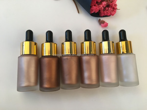 6 color secreto de belleza resaltador líquido maquillaje Etiqueta Privada <span class=keywords><strong>iluminador</strong></span> líquido gota de cara cosmética - Product Image 4