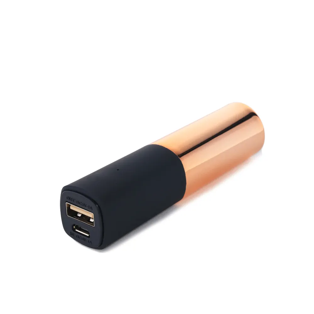 Backup Battery 2600mAh Power Bank Lipstick Design Portable Charger USB External Battery for iPhone