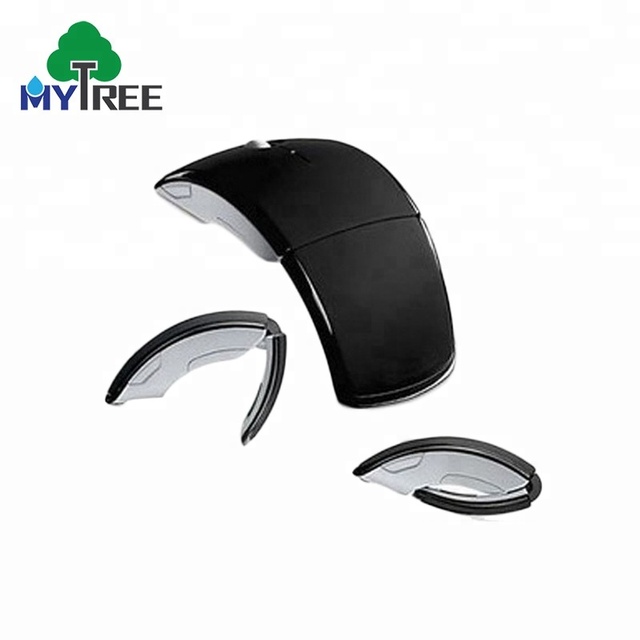 Smart 2.4 GHz Folding Wireless Mouse with LED Backlit 3D Mini Style Energy Saving Ball Tracking Method Direct from Manufacturer